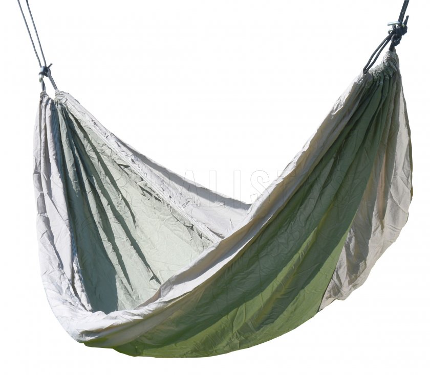 Hängematte NYLON 275x137 cm grün-braun