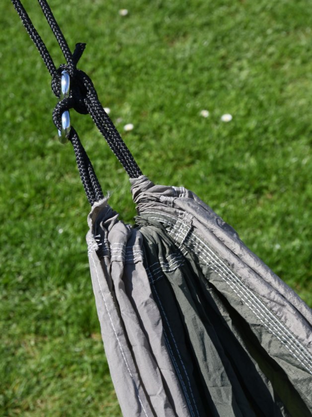 Hängematte NYLON 275x137 cm grün-braun 3