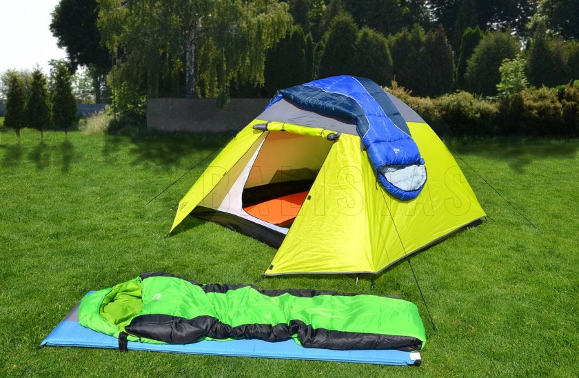 Zelt Trent doppelwandig für 3 Personen 210x110x210 cm