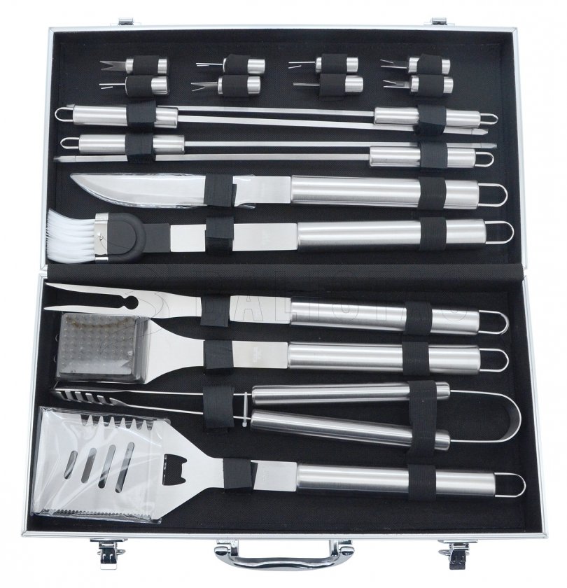 Grillbesteck Set 18-tlg. ALU Koffer