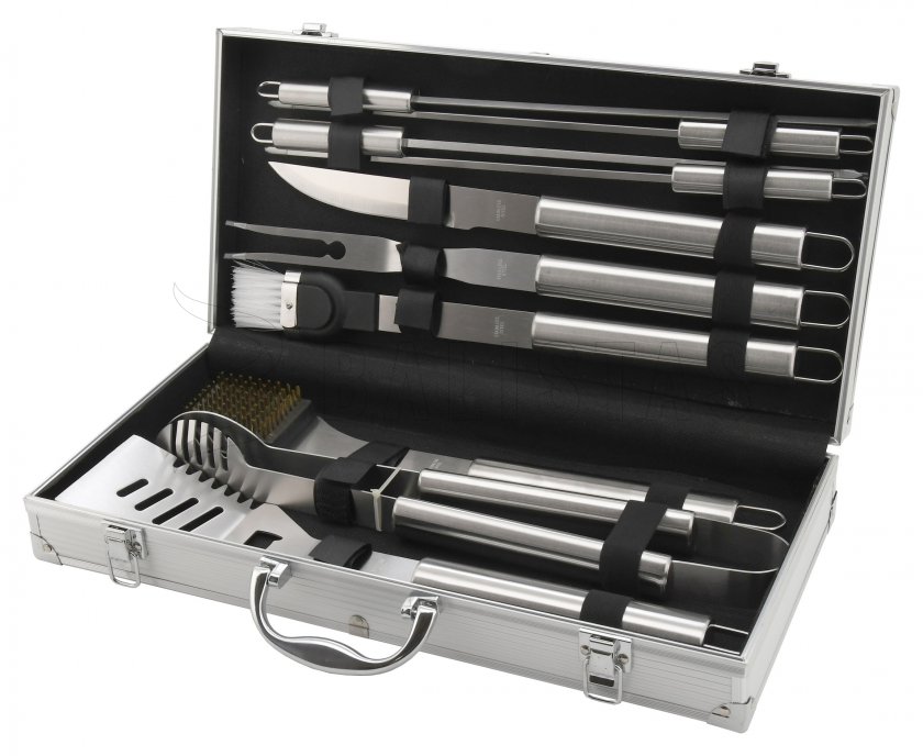 Grillbesteck Set 11-tlg. ALU Koffer
