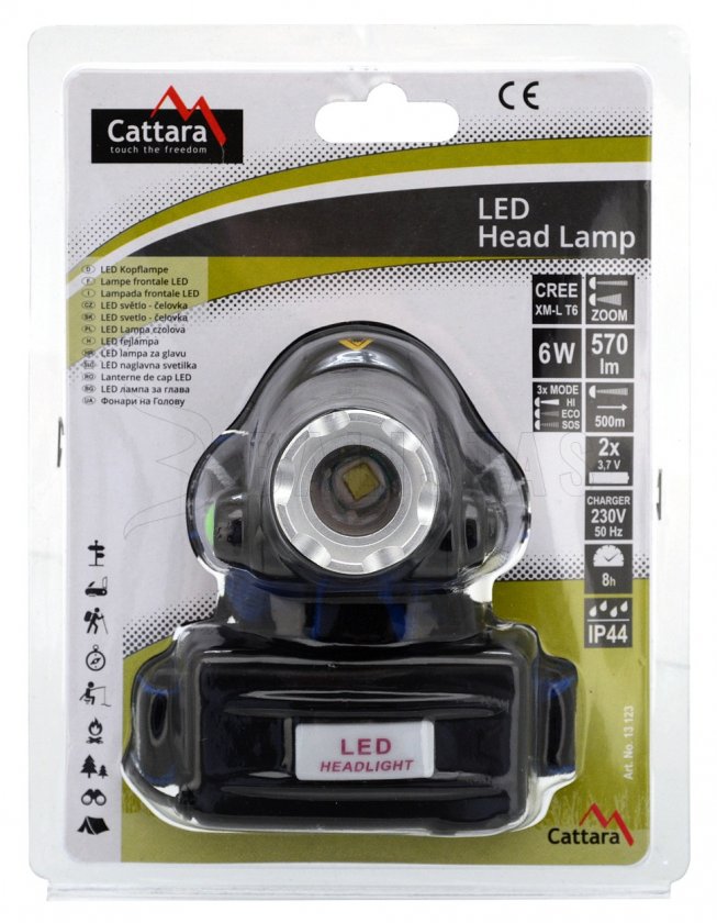 Stirnlampe LED 570 lm Zoom