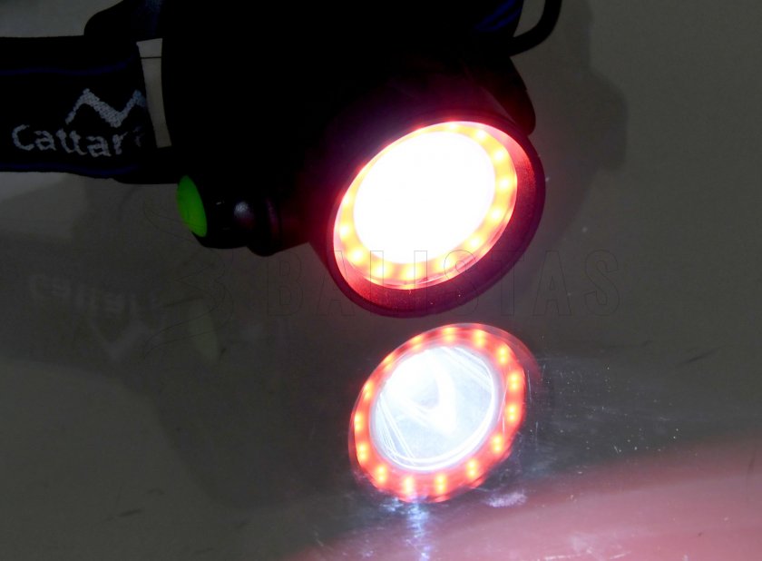 Stirnlampe LED 400 lm (1x XM-L+15x SMD)