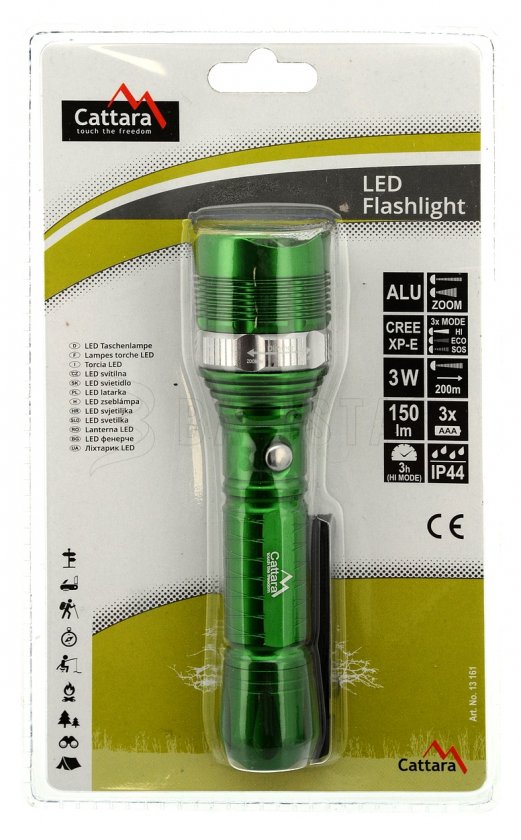 Taschenlampe LED 150 lm ZOOM 3 Funktionen