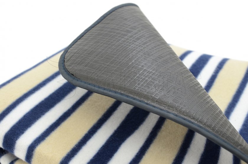 Picknickdecke Fleece 150x135 cm blau