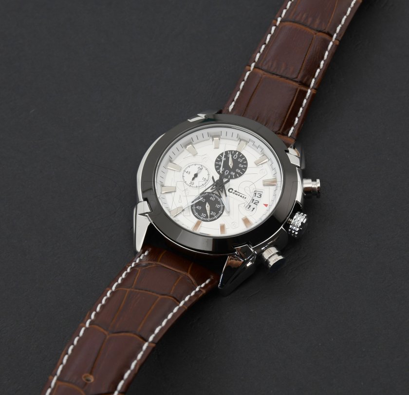 Chrono White Kompass Uhr