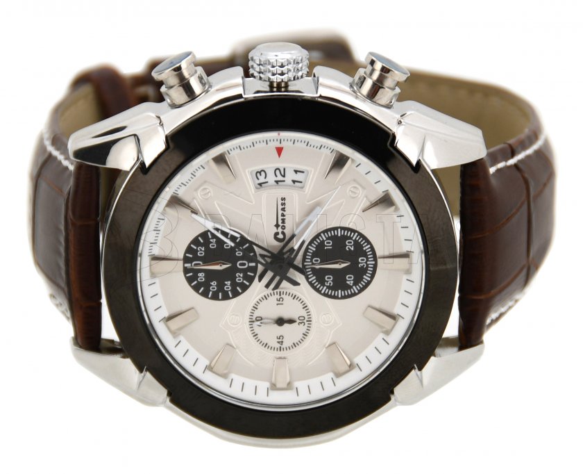 Chrono White Kompass Uhr