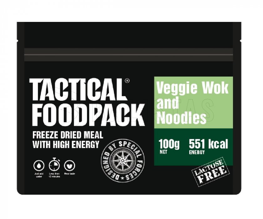 Dehydrierte Lebensmittel - Gemüse mit Nudeln Tactical Foodpack