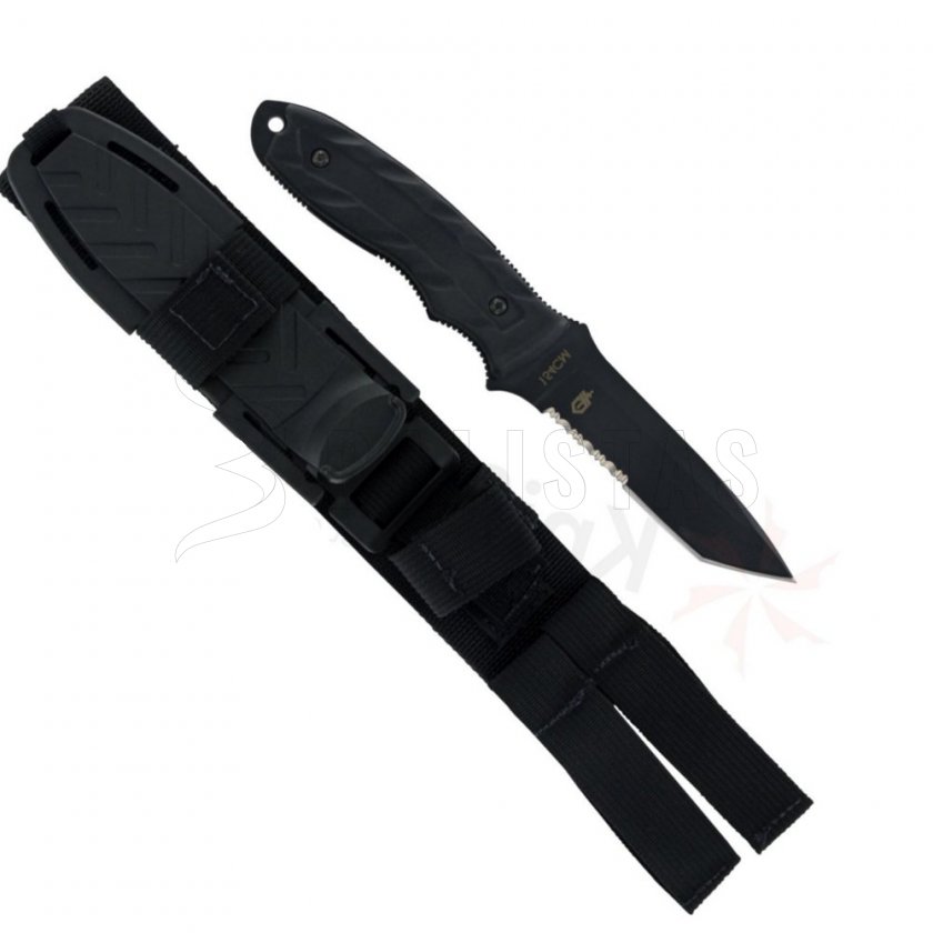 Kampfmesser Gerber CFB, Tanto, schwarz