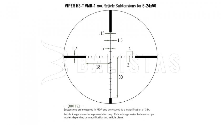 Zielfernrohr Vortex Viper HST 6-24x50 AO VMR-1