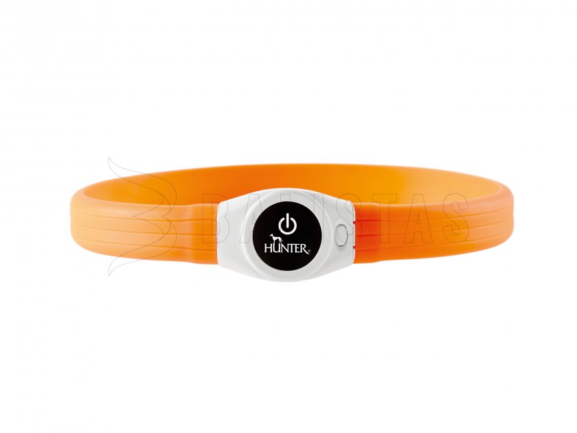 Leuchthalsband Hunter Yukon LED 20-63cm orange