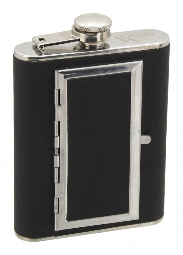 Cattara Flachmann 175ml mit Zigarrenetui