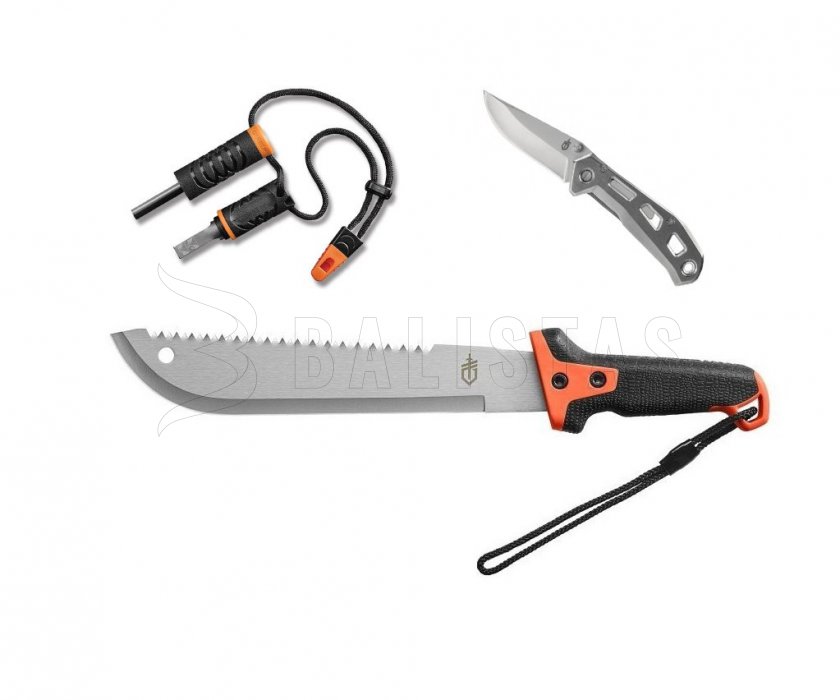 Set Gerber Overcome – Machete, Messer, Feuerstarter