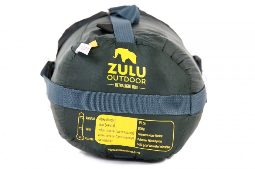 Schlafsack Zulu Ultralight 900 175cm schwarz 2