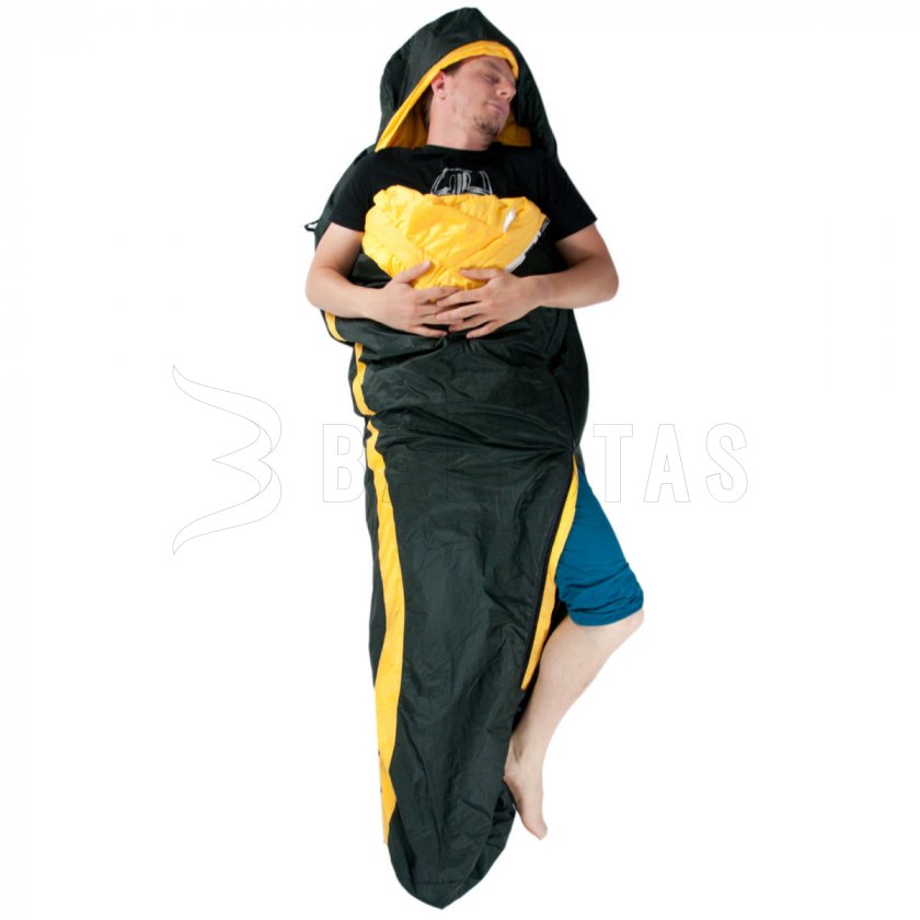 Schlafsack Zulu Ultralight 900 175cm schwarz 3