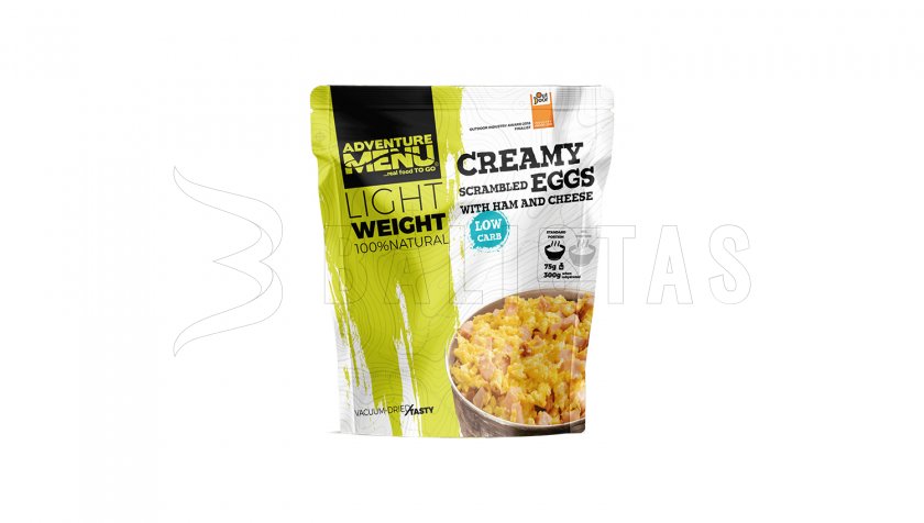 Cremige Rühreier mit Schinken und Käse Adventure Menu Lightweight