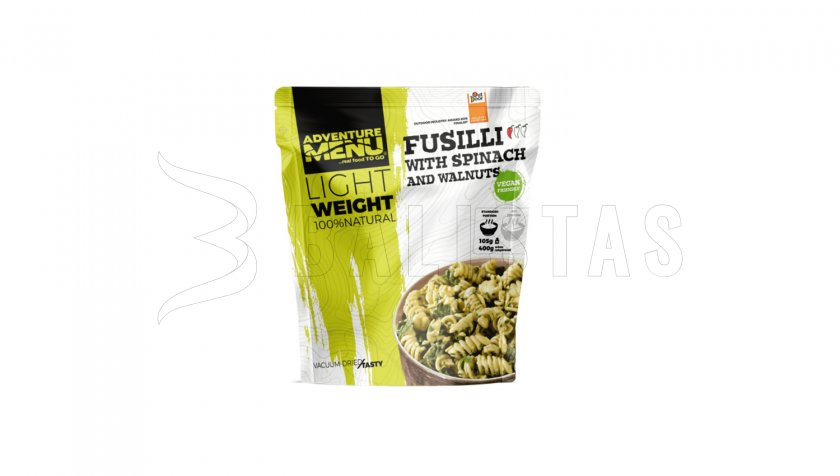 Fusilli mit Spinat und Walnüssen Adventure Menu Lightweight