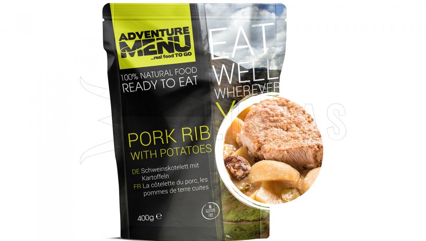 Vepřové žebírko mit Kartoffel Adventure Menu