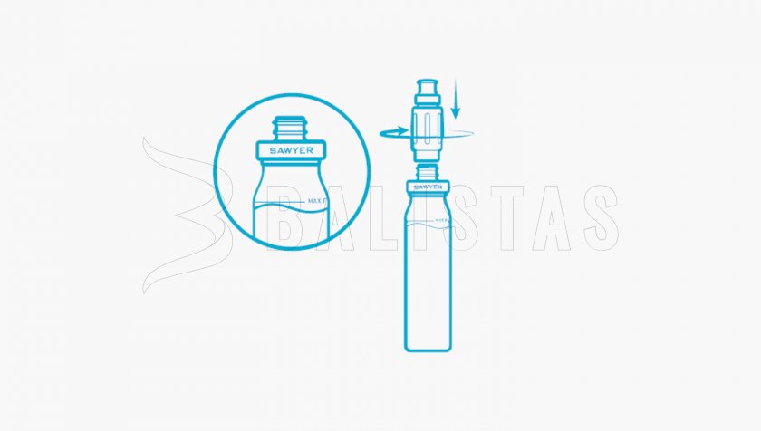Flasche Sawyer S1 Foam Filter