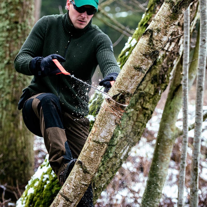Kompakte Kettensäge Nordic Pocket Saw X-Long für 2 Personen grün