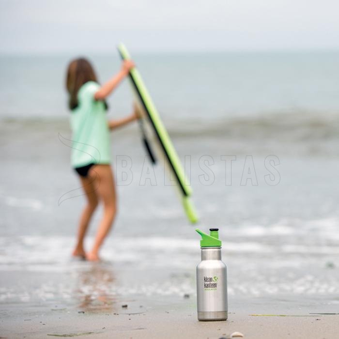 Kinder-Thermosflasche Klean Kanteen Classic Loop 355ml Edelstahl