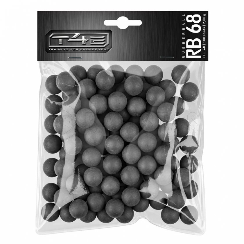 Kugeln T4E Rubber Ball RB .68 Polymer 100Stk.