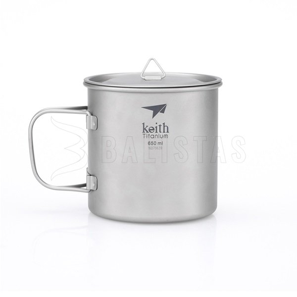 Titanbecher Keith mit Deckel 650ml