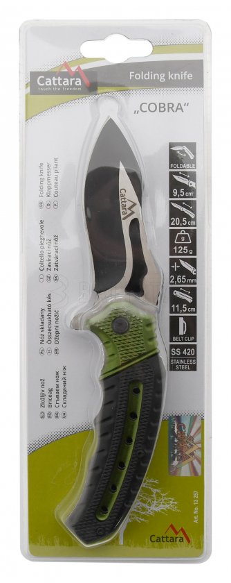 Taschenmesser Cattara Cobra grün