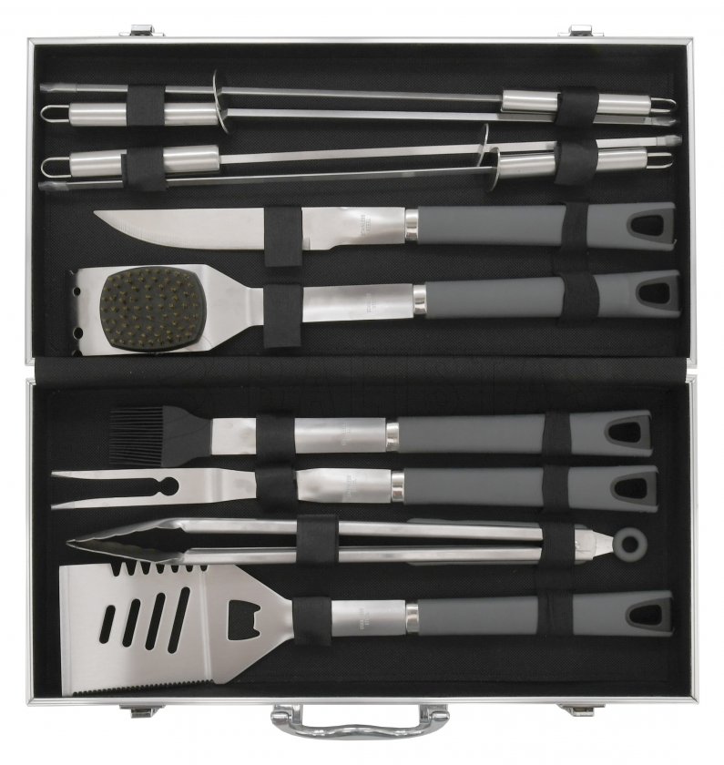 Grillbesteck Cattara Grey Line Set 11-tlg.