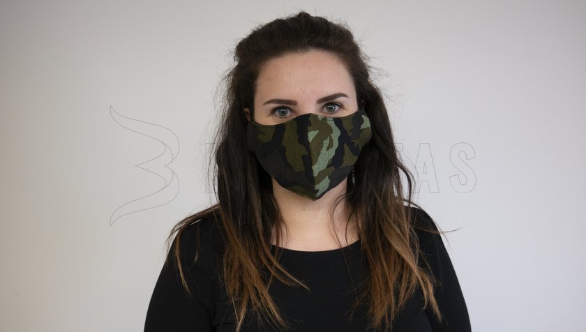 Mund-Nasen-Maske Baumwolle vzor 95