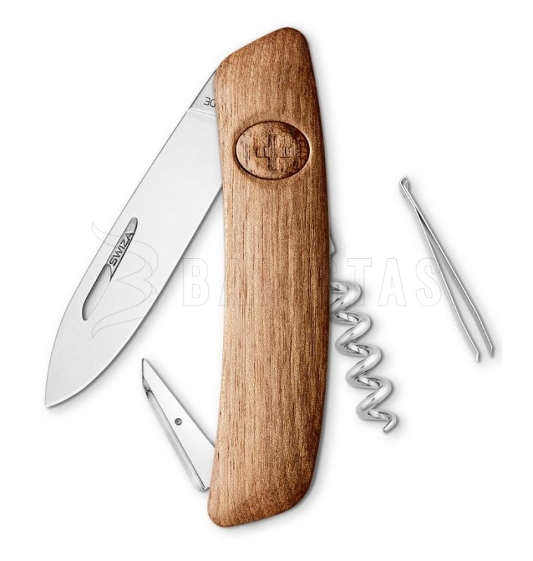 Schweizer Taschenmesser Swiza D01 Nussbaumholz