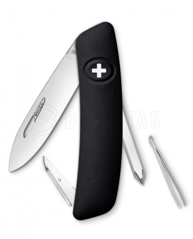 Schweizer Taschenmesser Swiza D02 schwarz