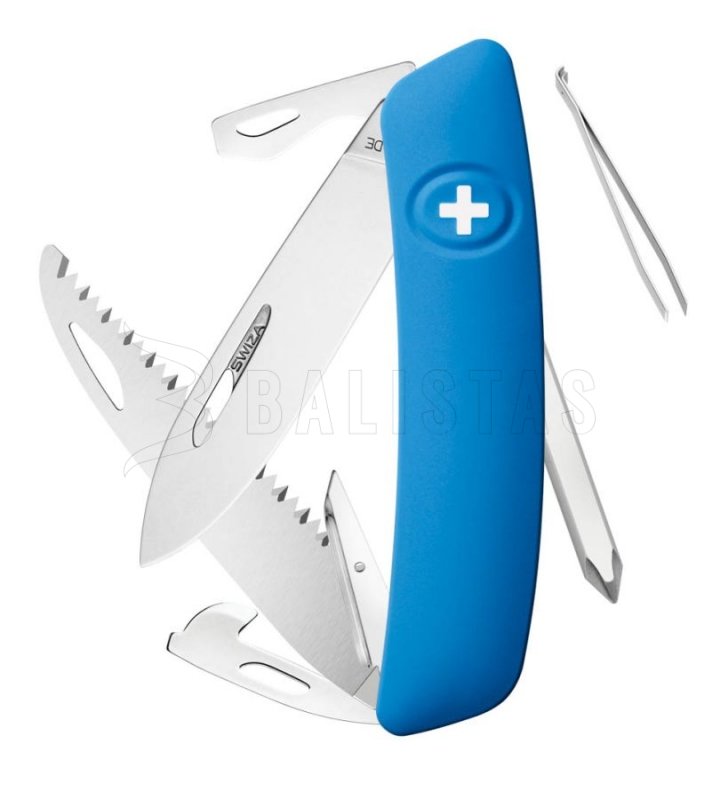Schweizer Taschenmesser Swiza D06 blau