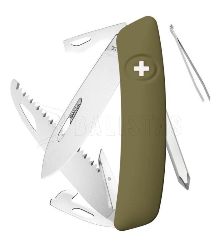 Schweizer Taschenmesser Swiza D06 olivgrün