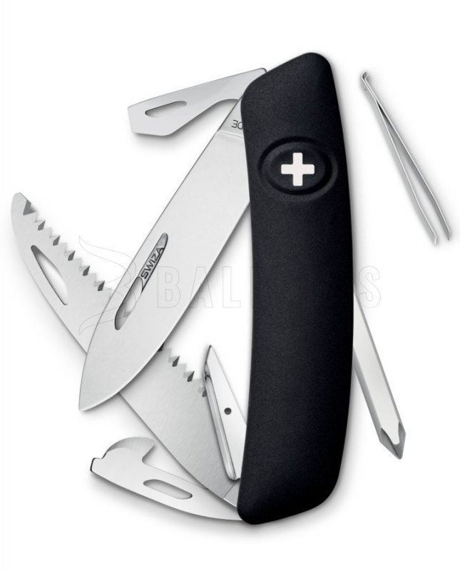 Schweizer Taschenmesser Swiza D06 schwarz