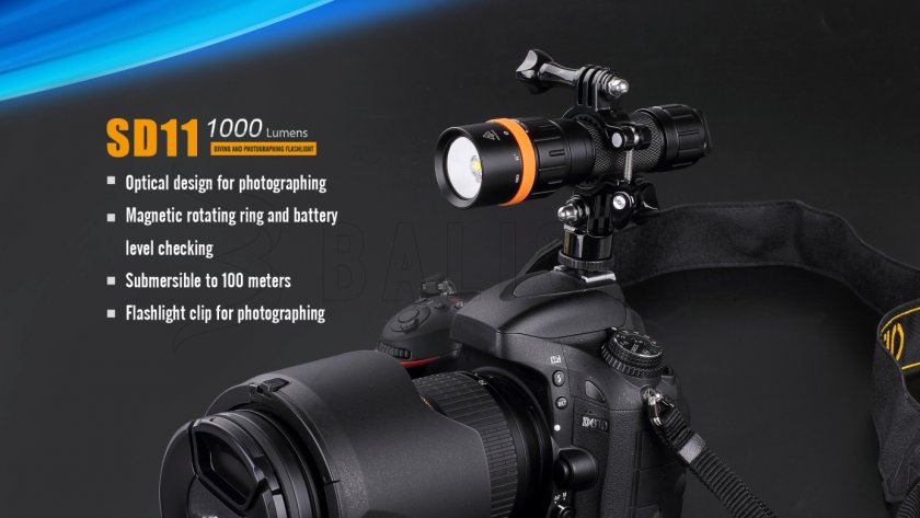 Taucher-LED-Taschenlampe Fenix SD11