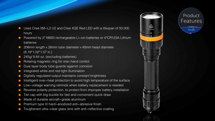 LED-Tauchlampe Fenix SD20