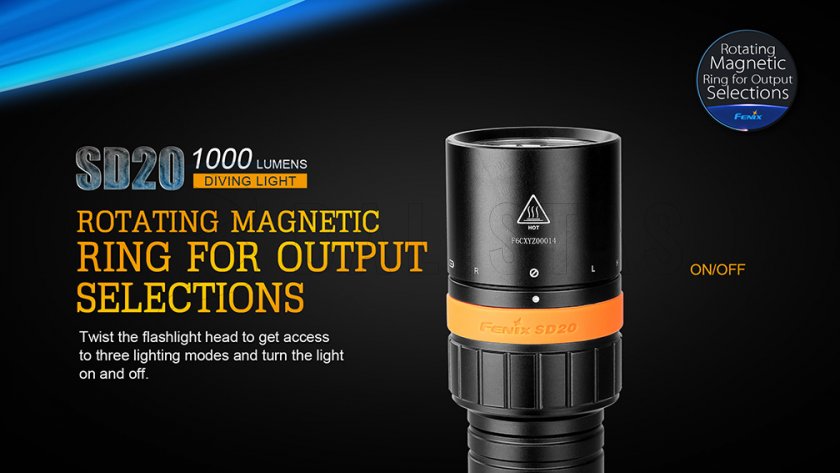 LED-Tauchlampe Fenix SD20