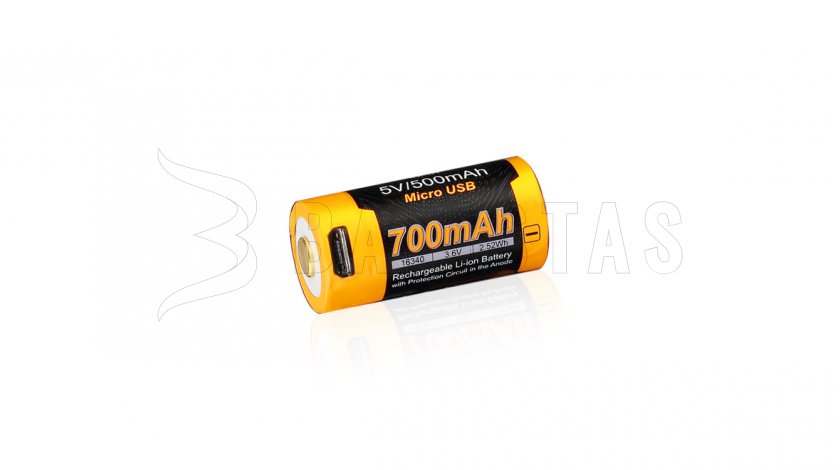 Wiederaufladbare USB-Batterie Fenix RCR123A/16340 (Li-ion)
