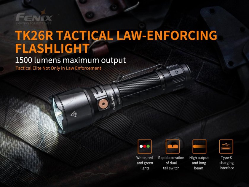 Taktische Taschenlampe Fenix TK26R
