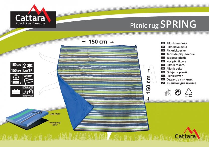 Picknick-Decke SPRING 150x150cm
