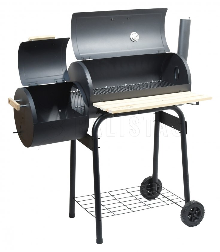 Holzkohlegrill SMOKIE mit Räucherofen