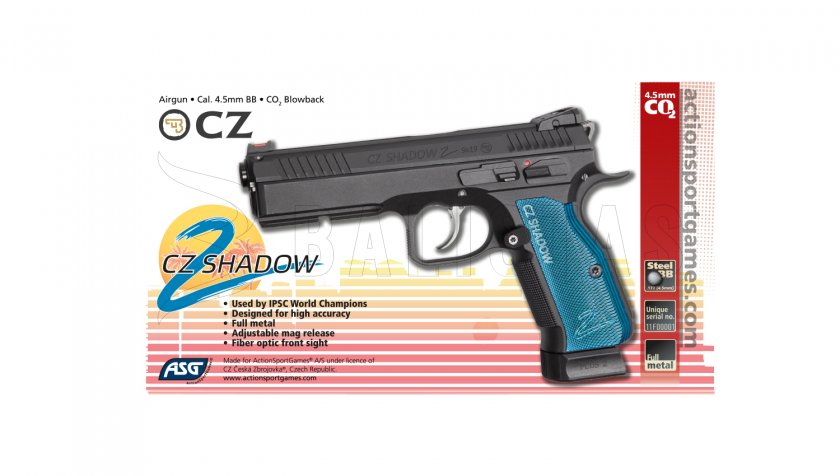 Luftpistole ASG CZ Shadow 2 4,5mm