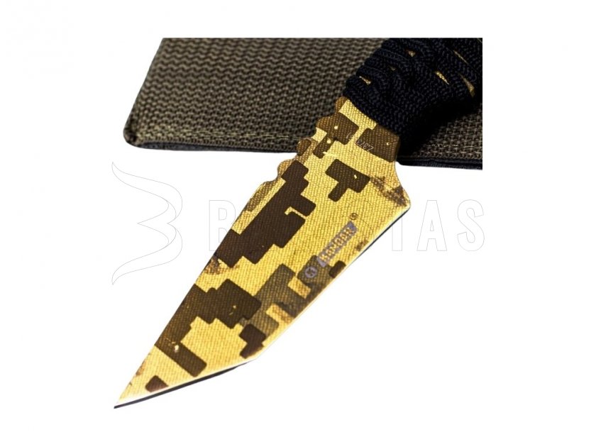 Survival Messer Kandar Digital Desert mit Feuerstahl N126 3