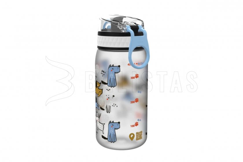 Flasche ION8 Leak Proof 400ml Grau mit Hunden