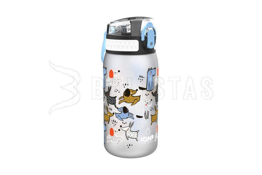 Flasche ION8 Leak Proof 400ml Grau mit Hunden