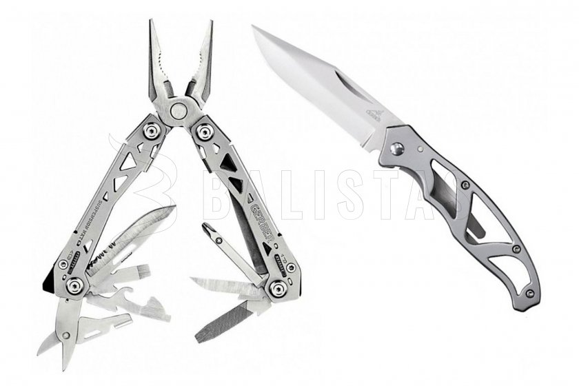 Set Zange Gerber Suspension-NXT + Messer Mini Paraframe, Geschenkbox