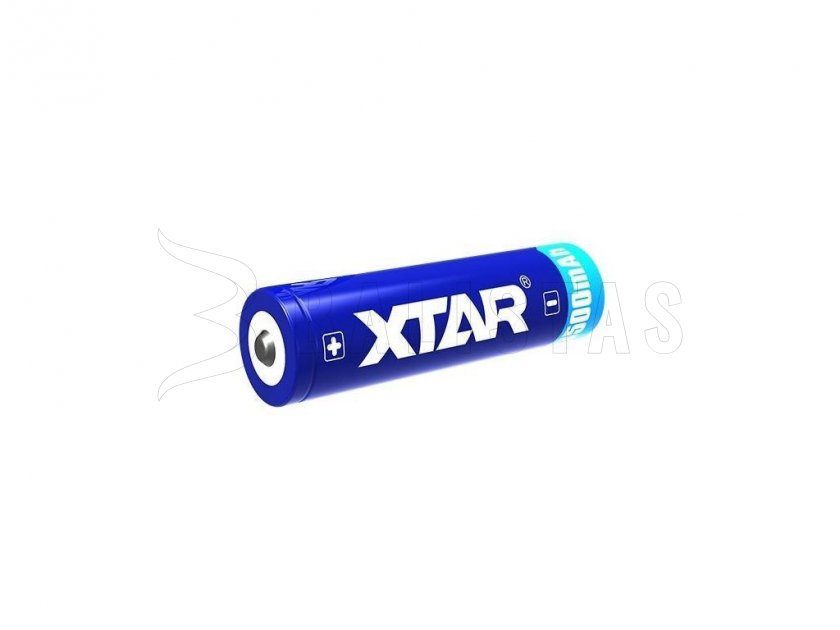 Akku mit Schutz Xtar 18650, 3500mAh Li-Ion, 3,7V