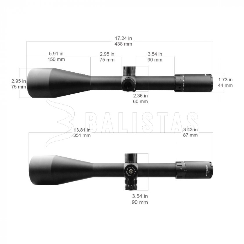 Zielfernrohr Vector Optics Zalem 4-48x65 SFP VET-L338 MOA