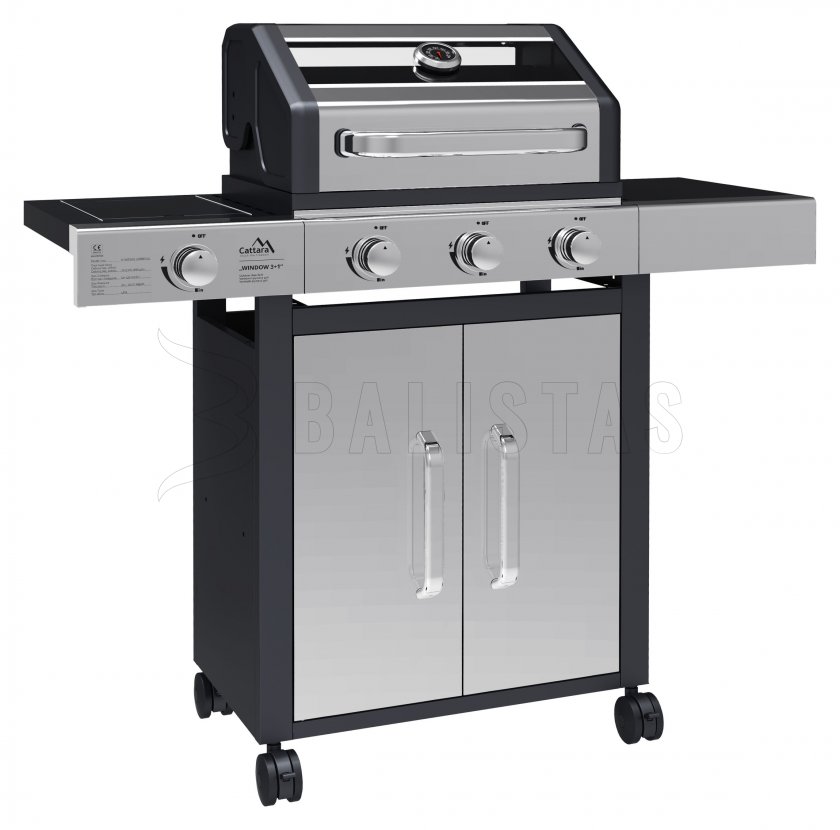 Gasgrill Window 3+1 fahrbar